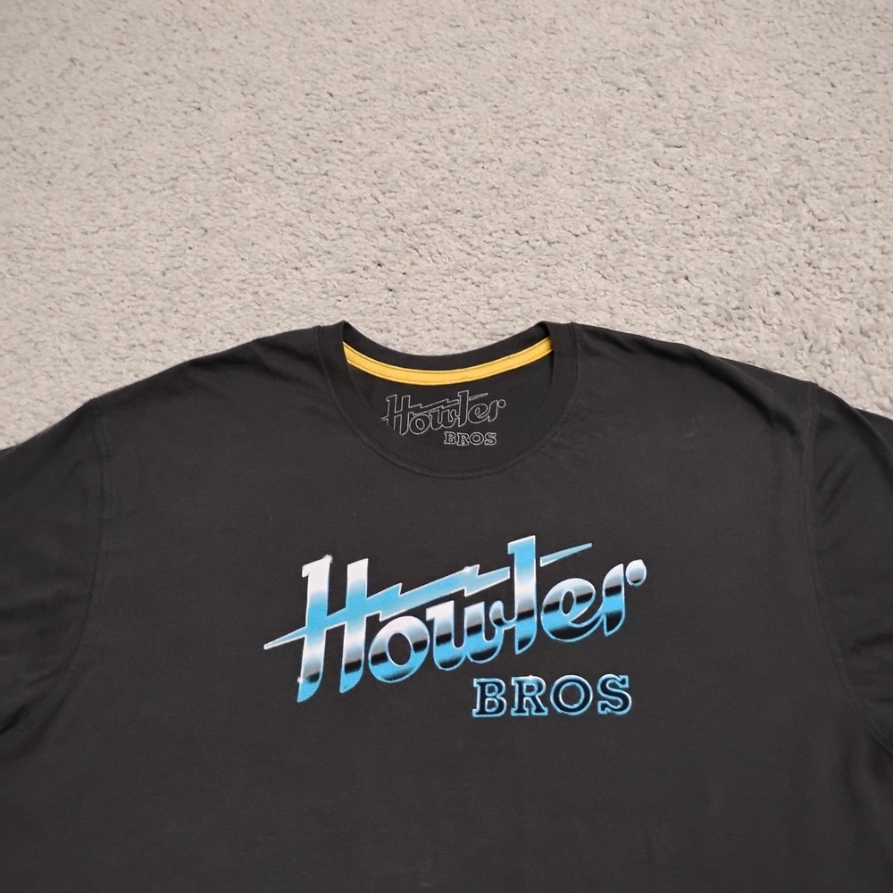 Howler Bros Shirt Men XL Gray Western Cowboy Surfer 50/50 Logo Beach Hiking